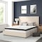 Flash Furniture Queen Size Beige Fabric Platform Bed & Mattress HG-BM10-35-GG - alternate 1